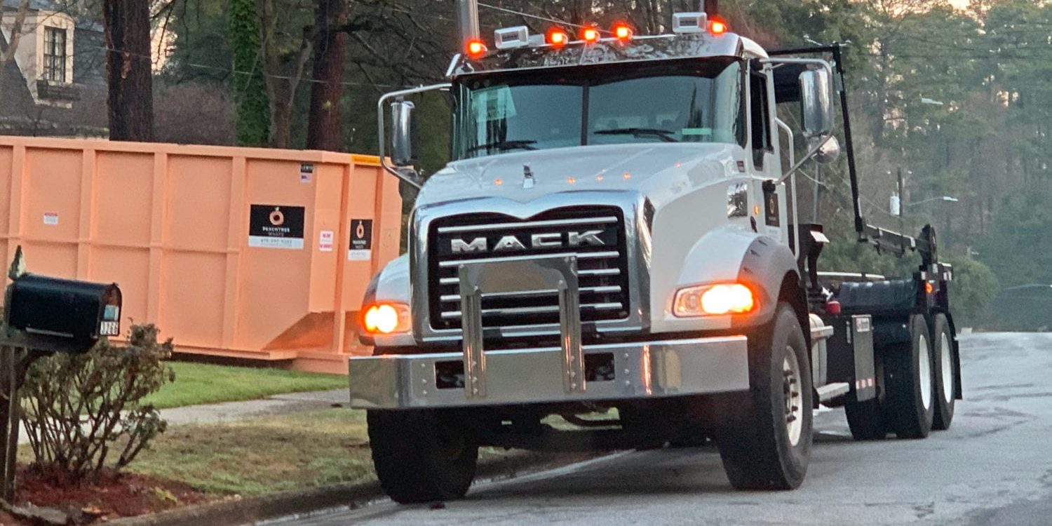 img_3367 Mack truck in front of dumpster