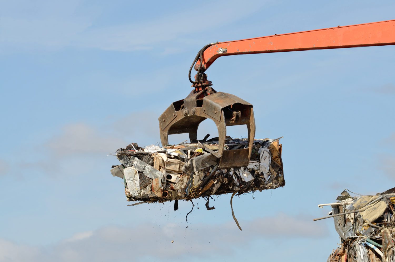 Bale of Crushed Steel